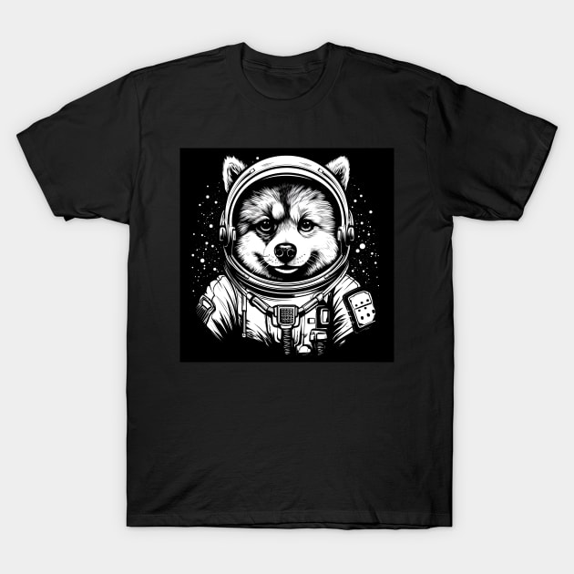 Dog astronaut T-Shirt by beangeerie